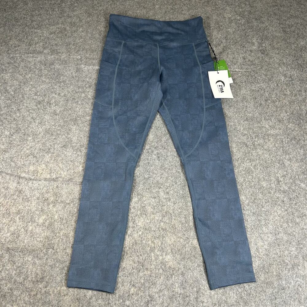 Gluv Blue High-Waist Sculpting Leggings